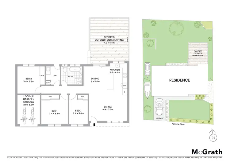 Floorplan of Homely house listing, 3 Kyooma Close, Buff Point NSW 2262