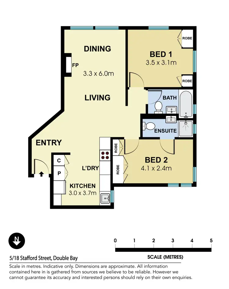 Floorplan of Homely apartment listing, 5/18 Stafford Street, Double Bay NSW 2028