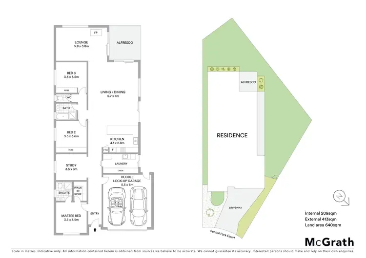 Floorplan of Homely house listing, 9 Central Park Court, Ballan VIC 3342