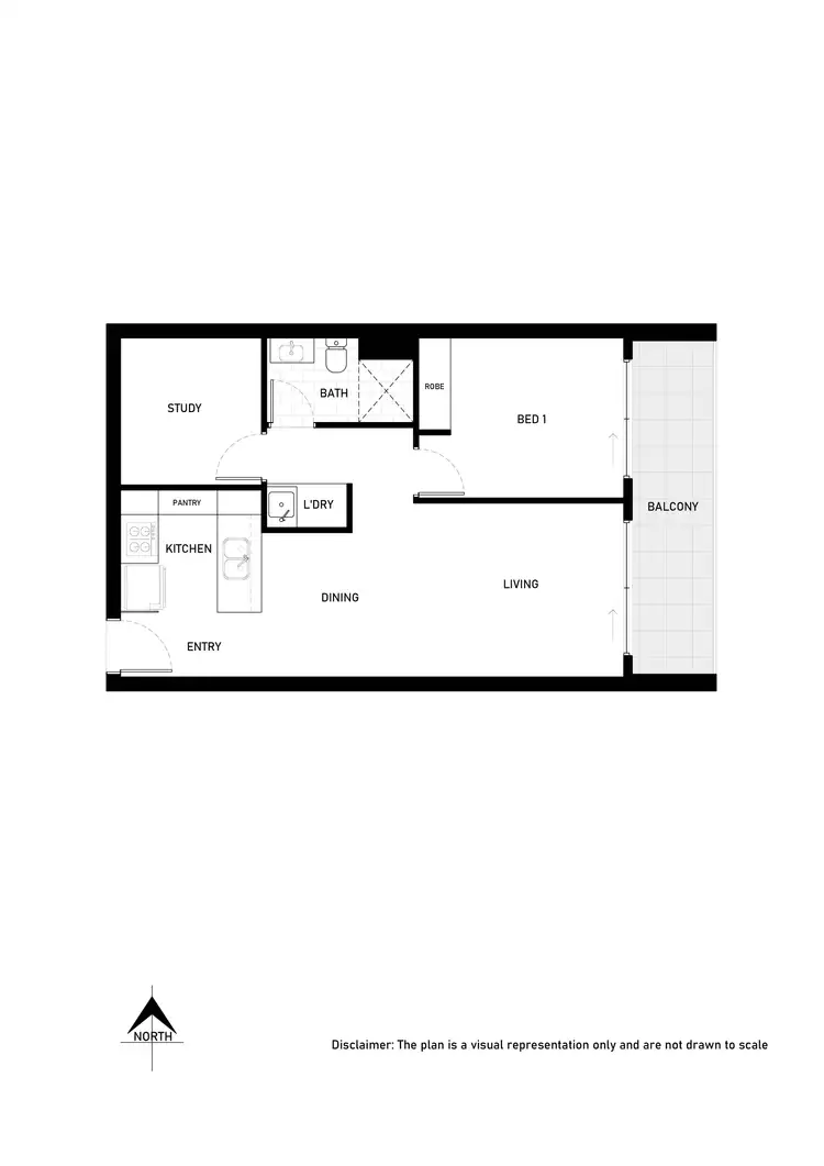 Floorplan of Homely apartment listing, 74/5 Hely Street, Griffith ACT 2603