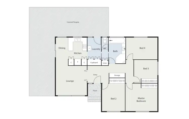 Floorplan of Homely house listing, 14 Blair Street, Watson ACT 2602