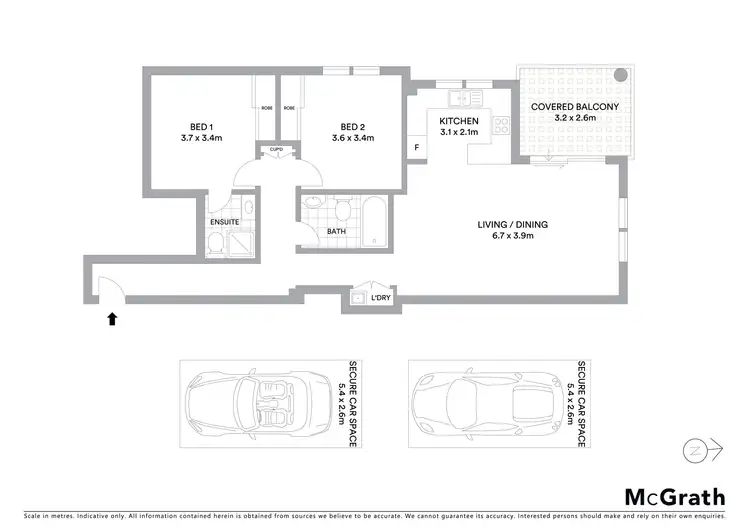 Floorplan of Homely unit listing, 9/32 Banksia Street, Dee Why NSW 2099