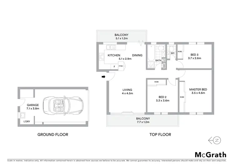 Floorplan of Homely apartment listing, 5/4 Garie Place, South Coogee NSW 2034