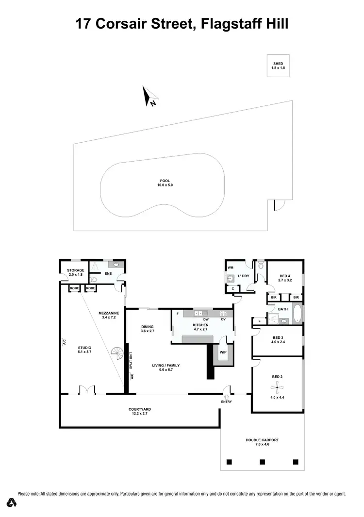 Floorplan of Homely house listing, 17 Corsair Street, Flagstaff Hill SA 5159