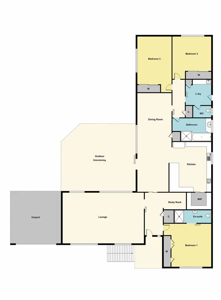 Floorplan of Homely house listing, 6 Coobah Court, Maryborough VIC 3465