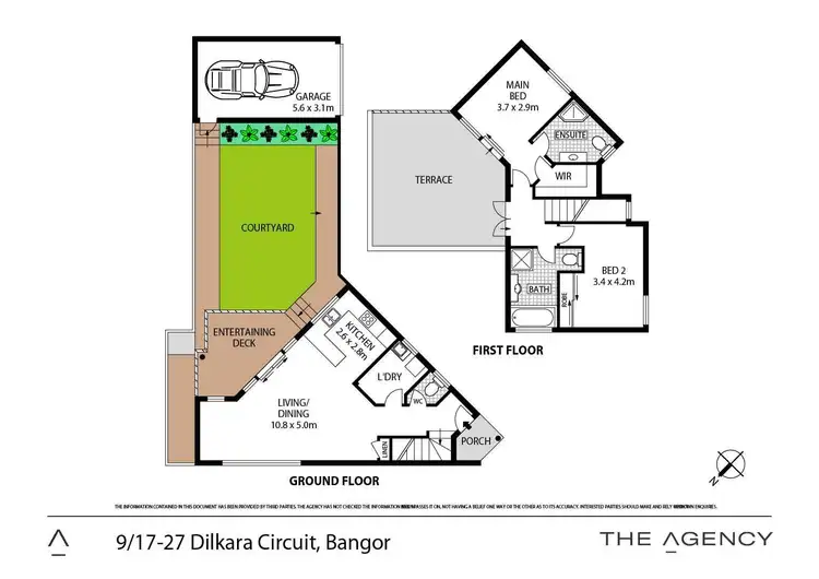 Floorplan of Homely townhouse listing, 9/17-27 Dilkara Circuit, Bangor NSW 2234