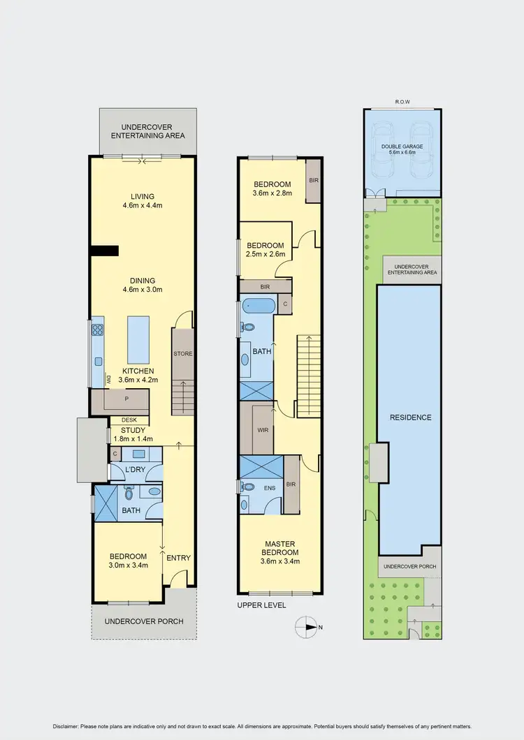 Floorplan of Homely townhouse listing, 13 Capulet Street, Moonee Ponds VIC 3039