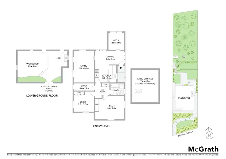 Floorplan of Homely house listing, 53 Johnston Crescent, Lane Cove NSW 2066