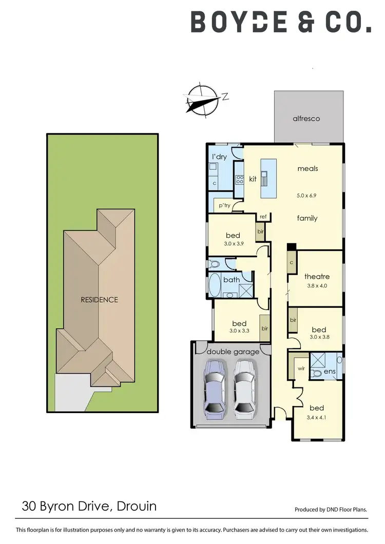 Floorplan of Homely house listing, 30 Byron Drive, Drouin VIC 3818
