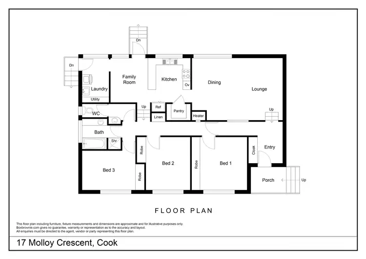 Floorplan of Homely house listing, 17 Molloy Crescent, Cook ACT 2614