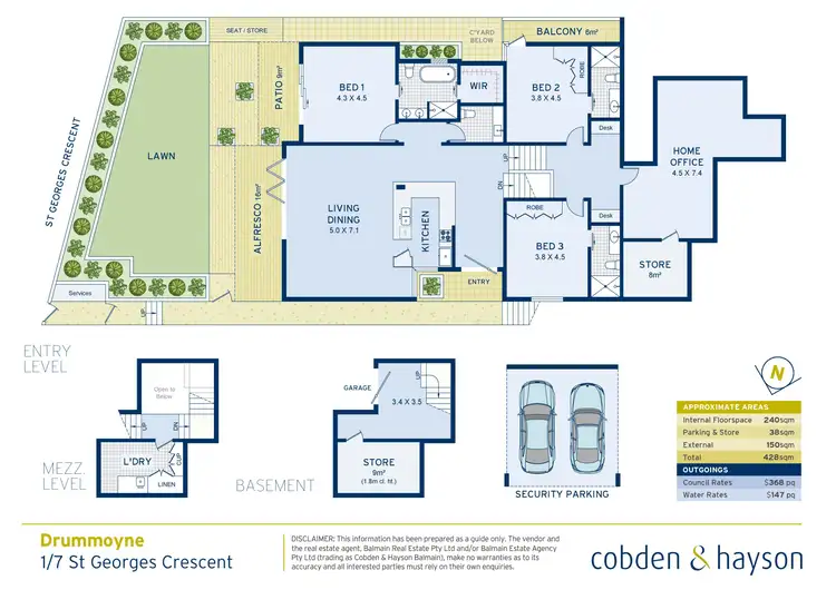 Floorplan of Homely house listing, 1/7 St Georges Crescent, Drummoyne NSW 2047