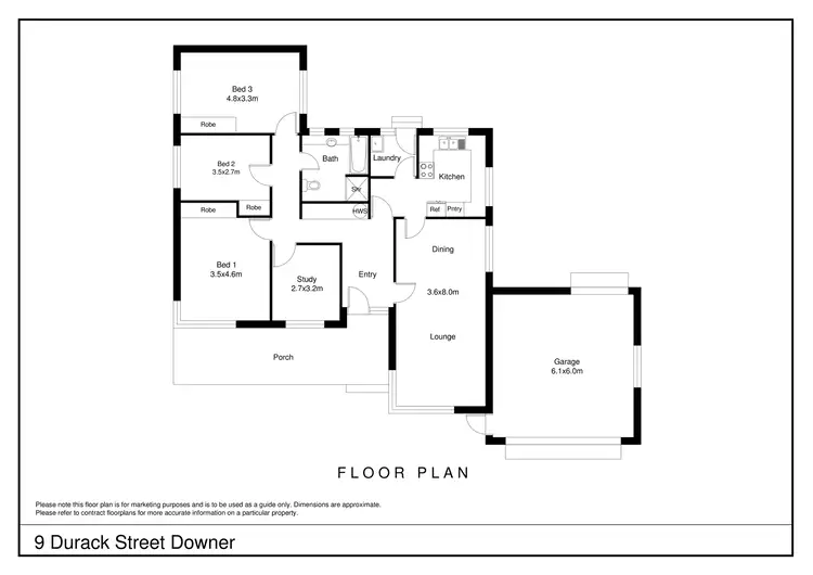 Floorplan of Homely house listing, 9 Durack Street, Downer ACT 2602