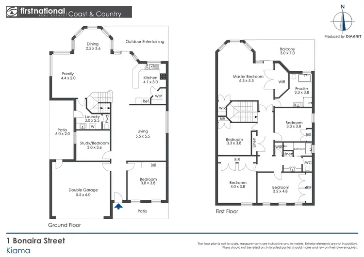 Floorplan of Homely house listing, 1 Bonaira Street, Kiama NSW 2533