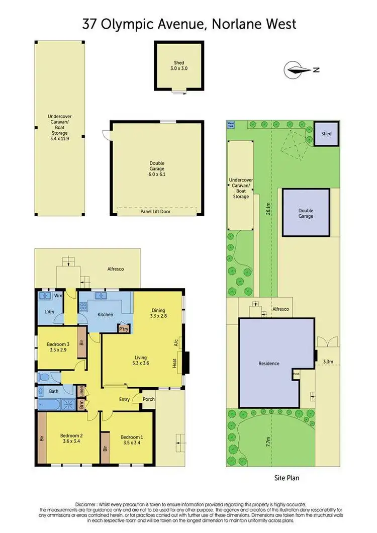 Floorplan of Homely house listing, 37 Olympic Avenue, Norlane VIC 3214