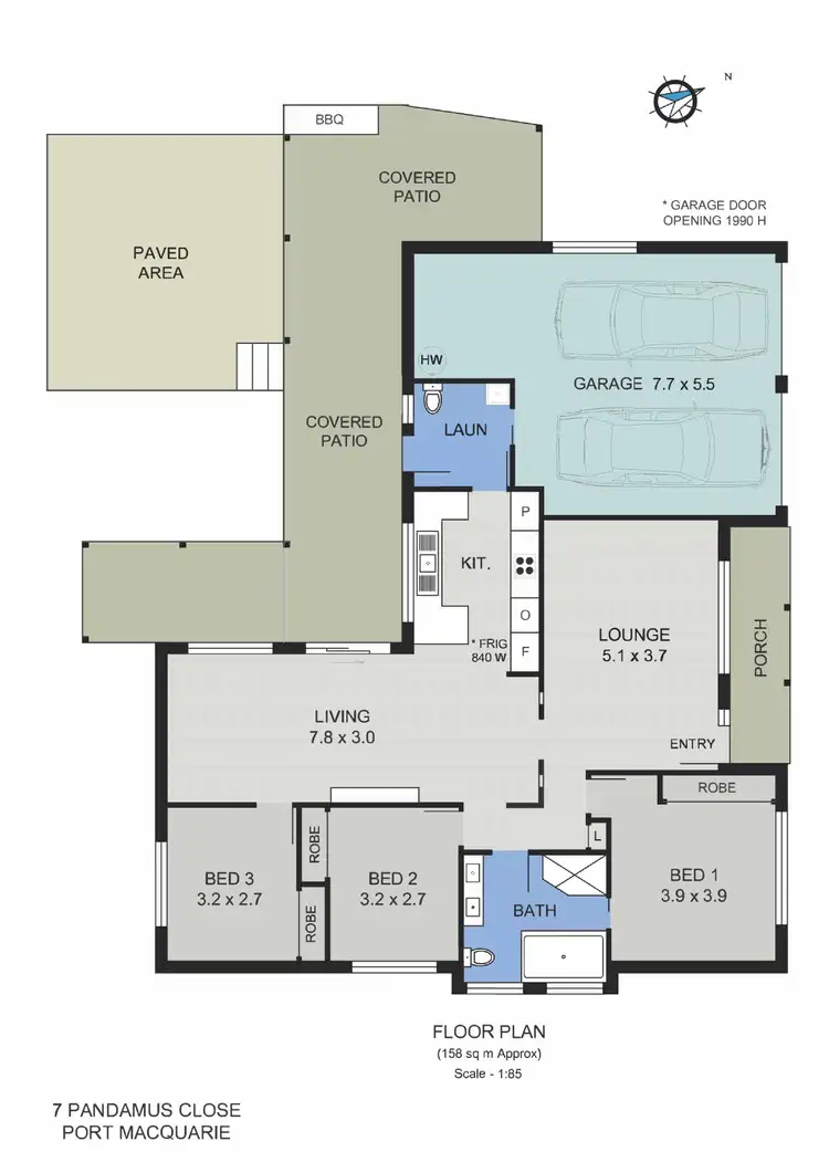 Floorplan of Homely house listing, 7 Pandamus Close, Port Macquarie NSW 2444