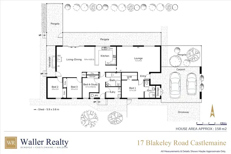 Floorplan of Homely house listing, 17 Blakeley Road, Castlemaine VIC 3450