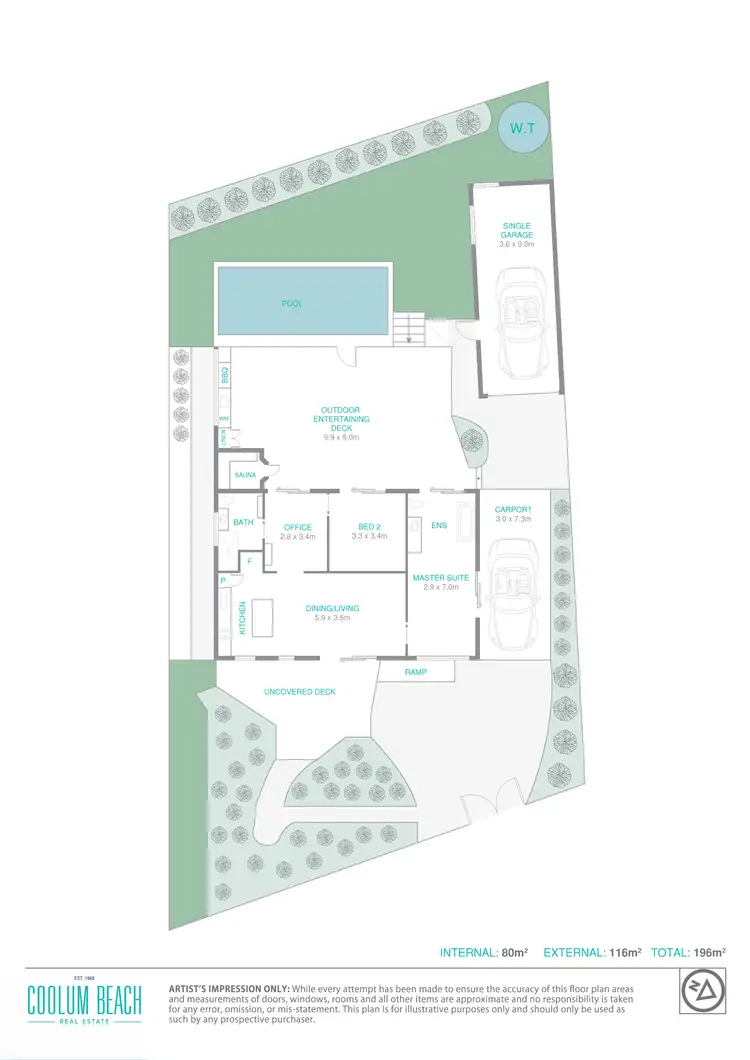 Floorplan of Homely house listing, 116 Springfield Avenue, Coolum Beach QLD 4573