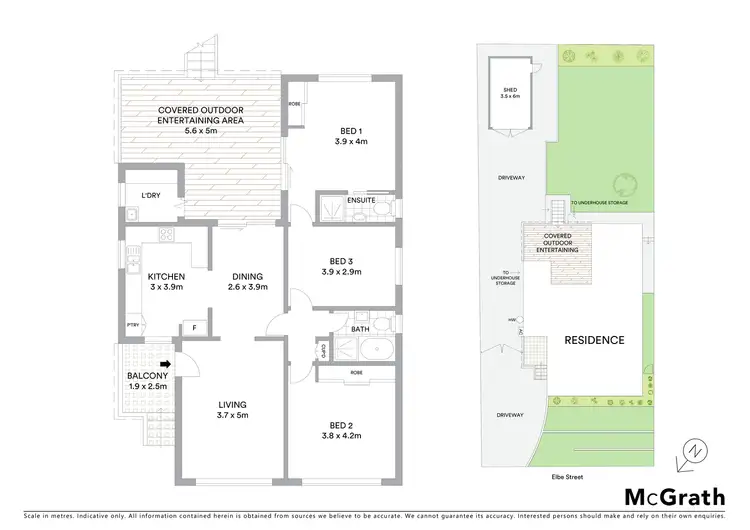Floorplan of Homely house listing, 5 Elbe Street, Seven Hills NSW 2147