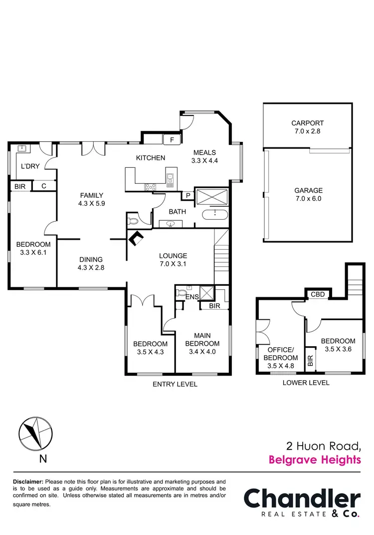 Floorplan of Homely house listing, 2 Huon Road, Belgrave Heights VIC 3160