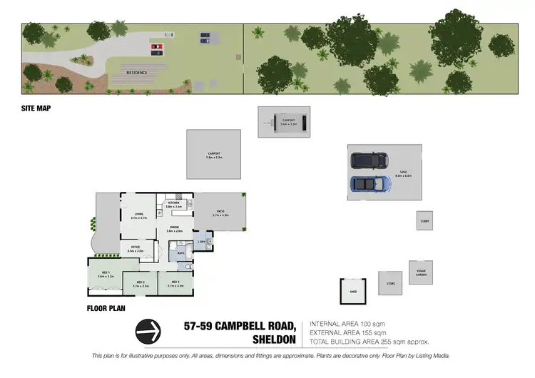 Floorplan of Homely house listing, 57-59 Campbell Road, Sheldon QLD 4157