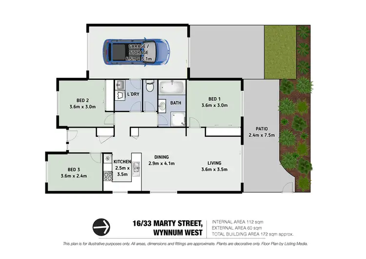 Floorplan of Homely apartment listing, 16/33 Marty Street, Wynnum West QLD 4178