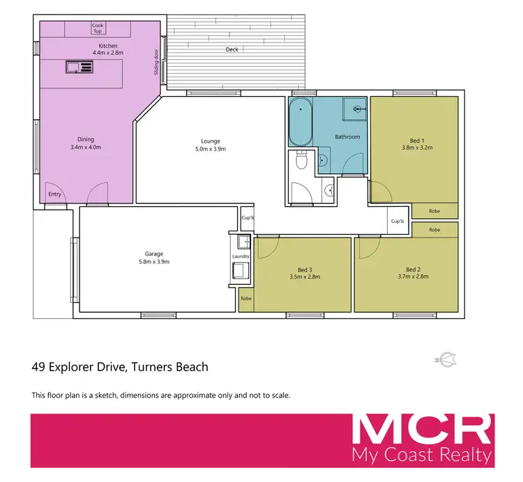Floorplan of Homely townhouse listing, 49 Explorer Drive, Turners Beach TAS 7315