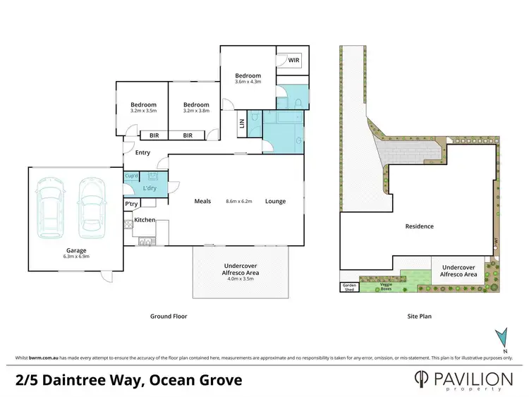 Floorplan of Homely unit listing, 2/5 Daintree Way, Ocean Grove VIC 3226