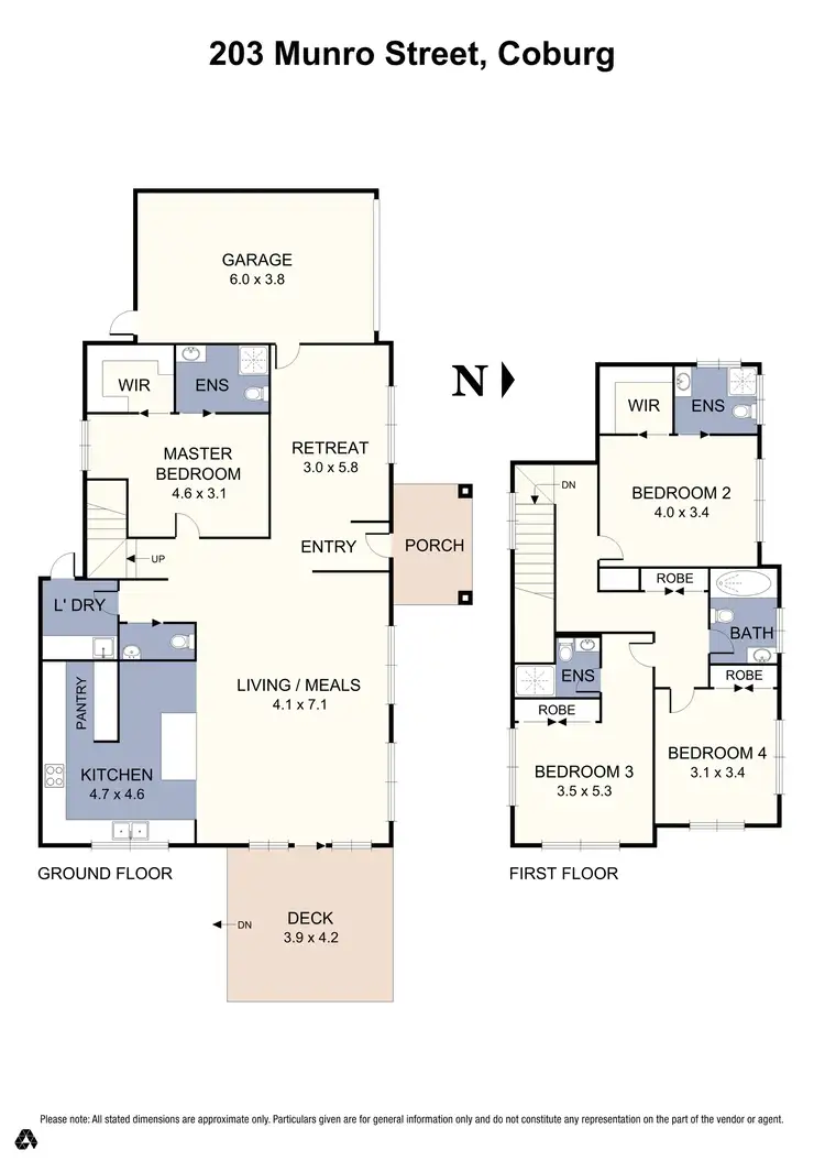Floorplan of Homely house listing, 203 Munro Street, Coburg VIC 3058