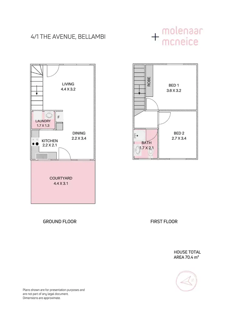 Floorplan of Homely townhouse listing, 4/1 The Avenue, Bellambi NSW 2518
