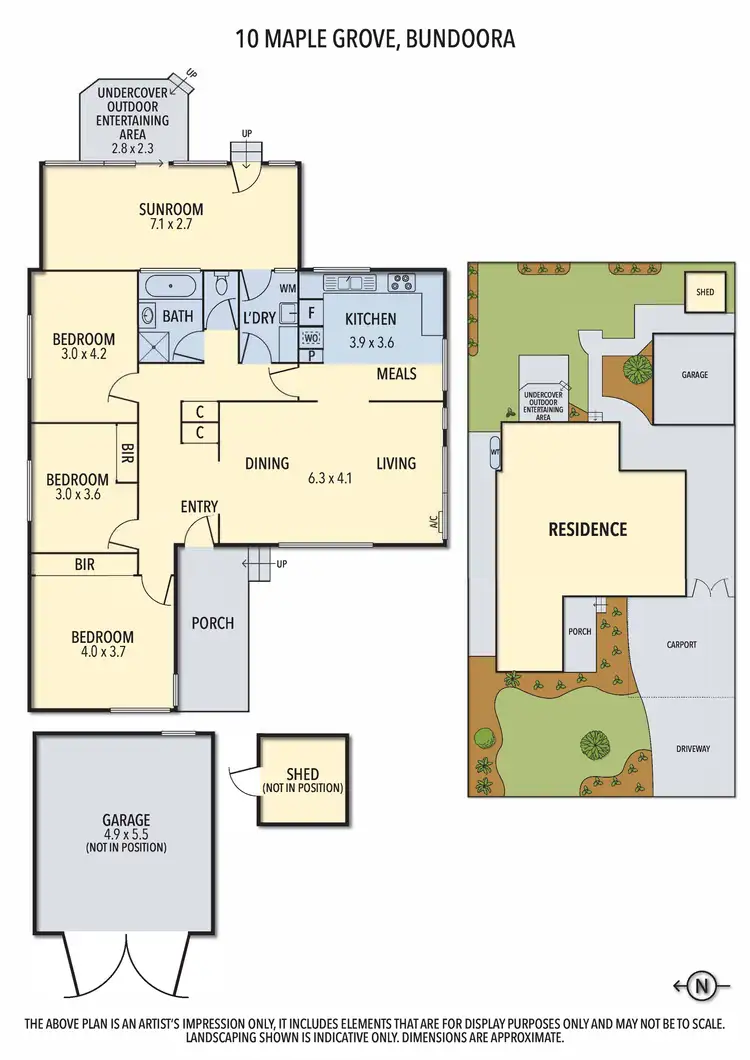 Floorplan of Homely house listing, 10 Maple Grove, Bundoora VIC 3083