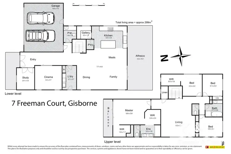Floorplan of Homely house listing, 7 Freeman Court, Gisborne VIC 3437