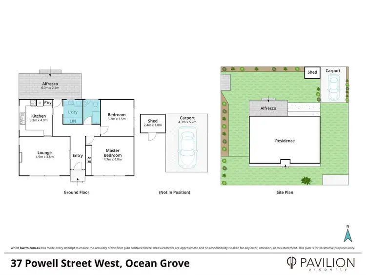 Floorplan of Homely house listing, 37 Powell Street, Ocean Grove VIC 3226
