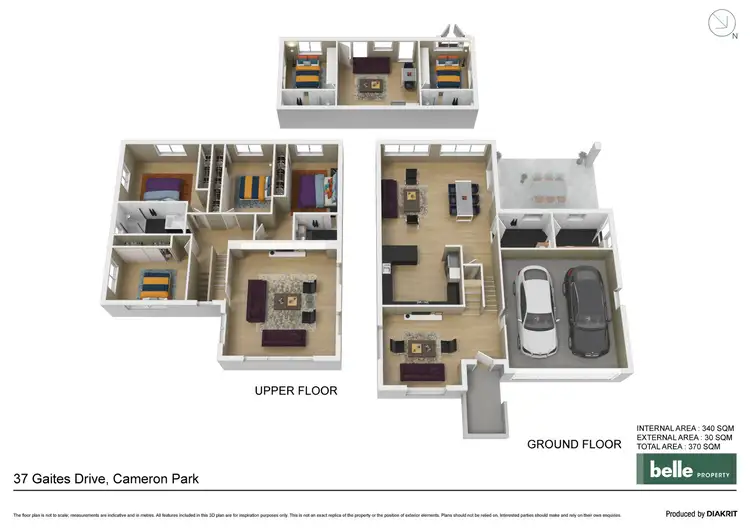 Floorplan of Homely house listing, 37 Gaites Drive, Cameron Park NSW 2285