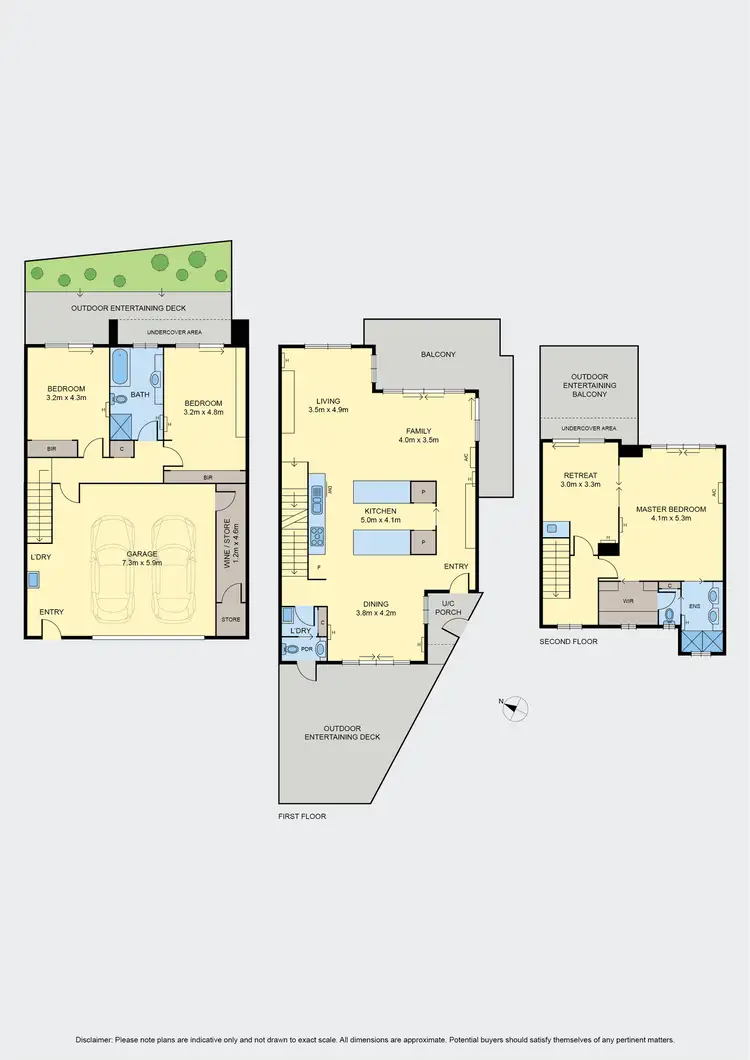 Floorplan of Homely townhouse listing, 4/94 Charles Street, Ascot Vale VIC 3032