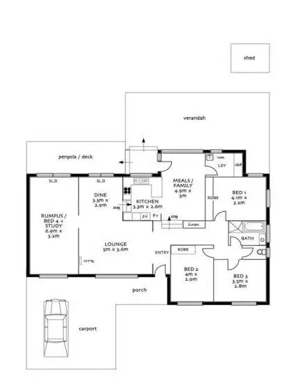 Floorplan of Homely house listing, 6 Wistaria Grove, Athelstone SA 5076