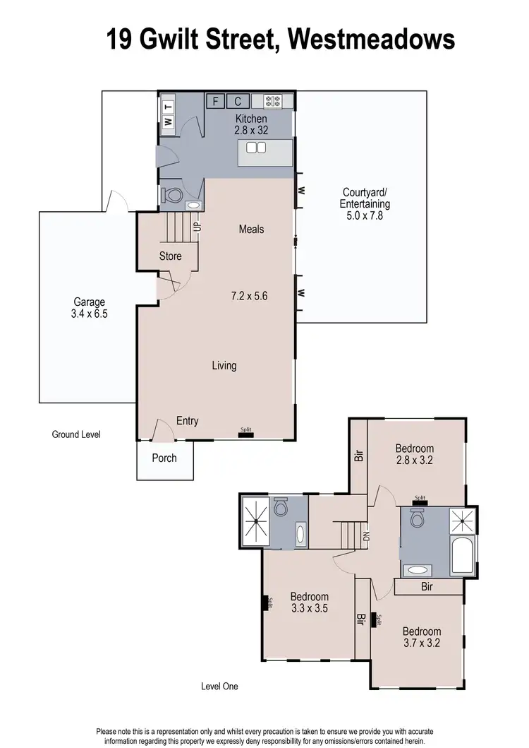 Floorplan of Homely house listing, 15 Gwilt Street, Westmeadows VIC 3049