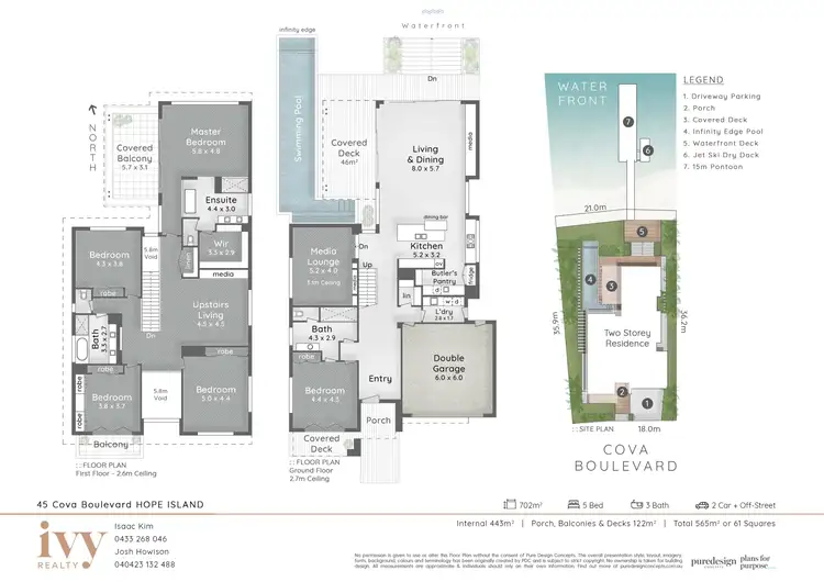 Floorplan of Homely house listing, 45 Cova Boulevard, Hope Island QLD 4212