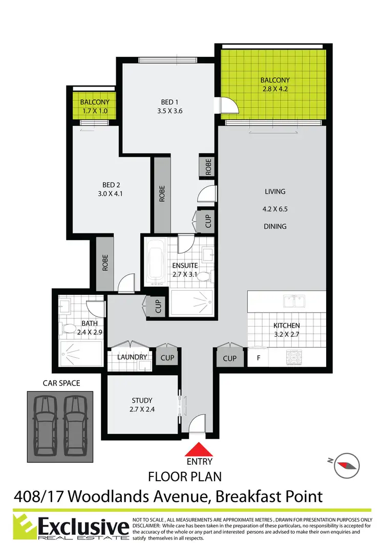 Floorplan of Homely apartment listing, 408/17 Woodlands Avenue, Breakfast Point NSW 2137