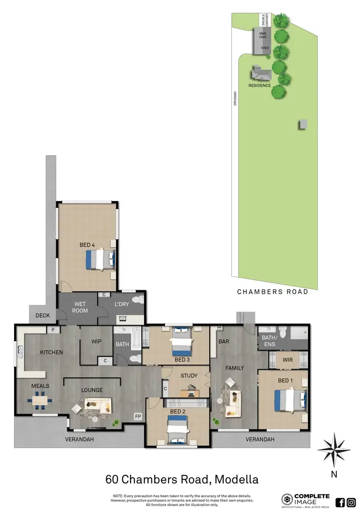 Floorplan of Homely house listing, 60 Chambers Road, Modella VIC 3816