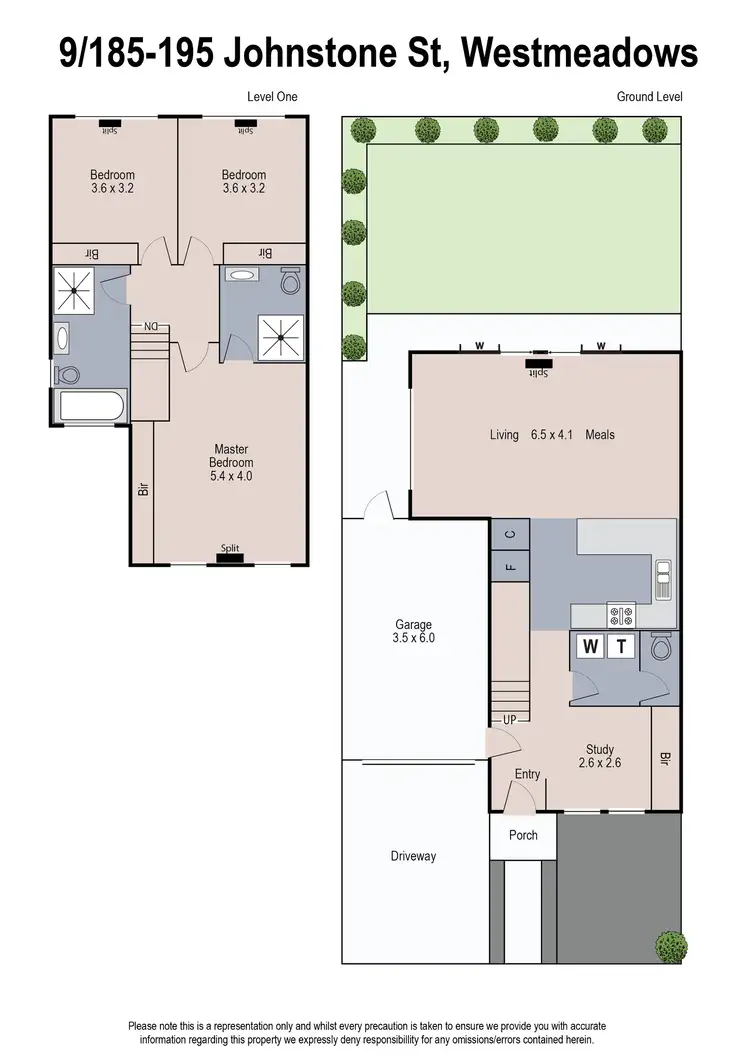 Floorplan of Homely townhouse listing, 9/185-195 Johnstone Street, Westmeadows VIC 3049