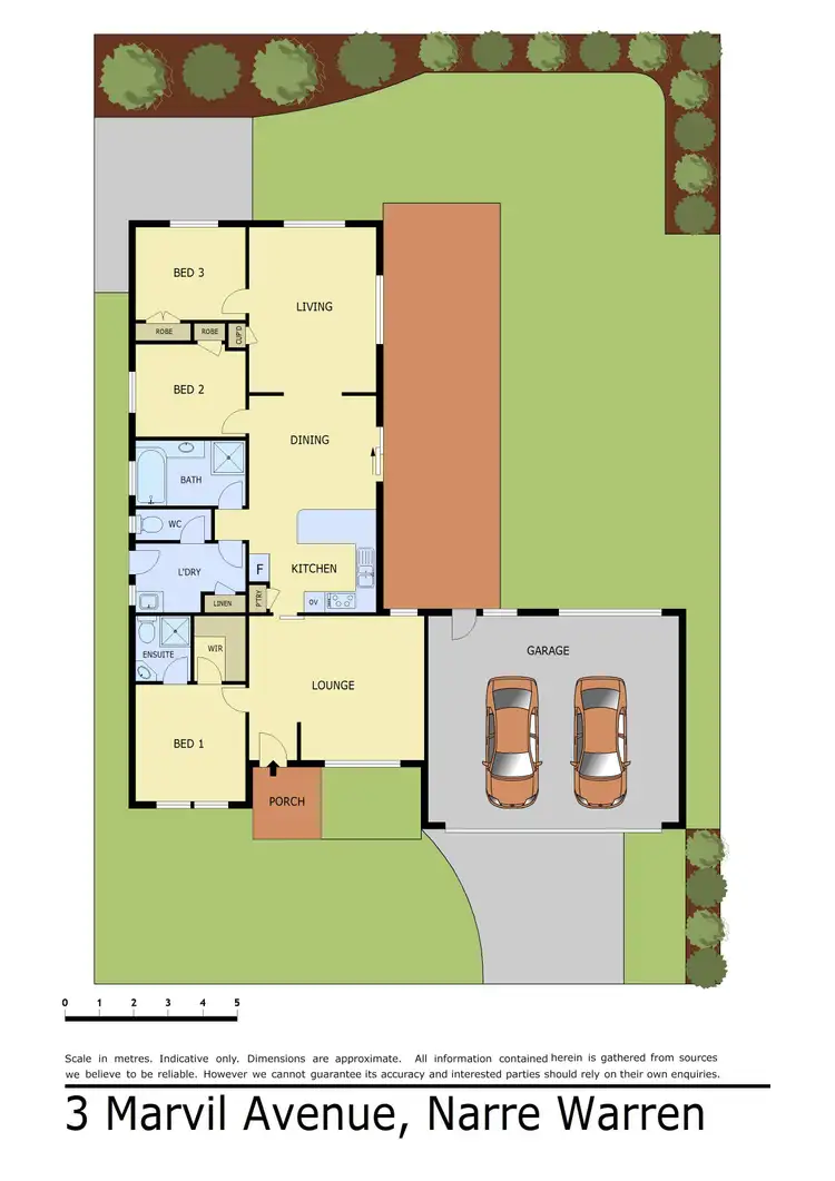 Floorplan of Homely house listing, 3 Marvil Avenue, Narre Warren VIC 3805
