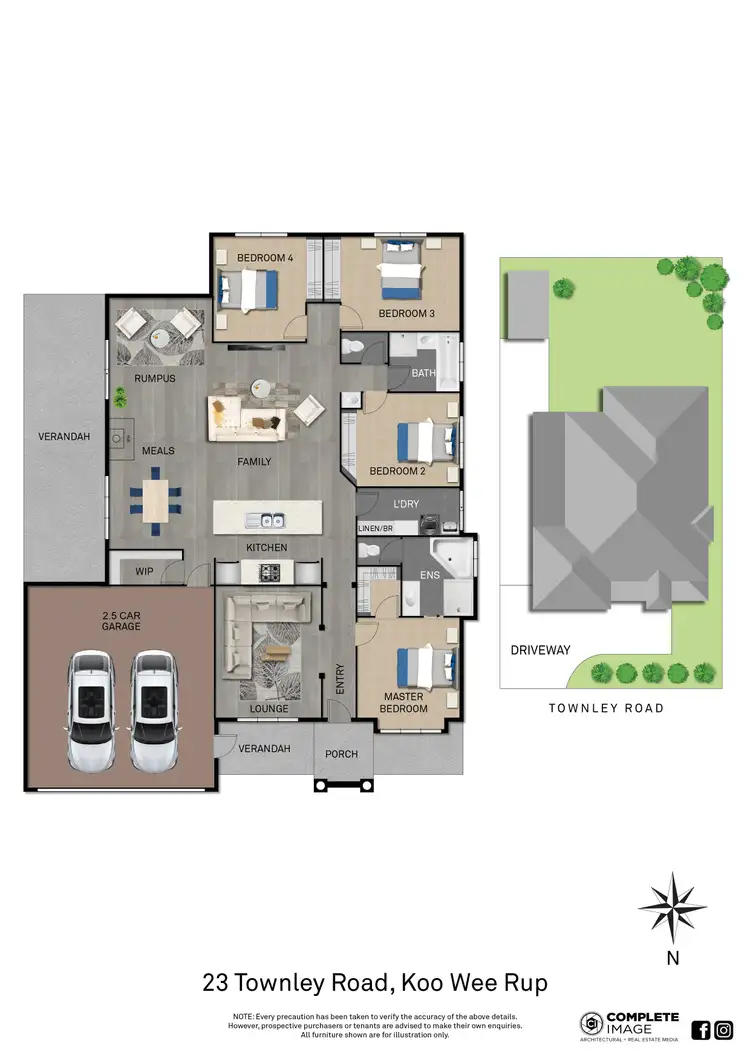 Floorplan of Homely house listing, 23 Townley Road, Koo Wee Rup VIC 3981