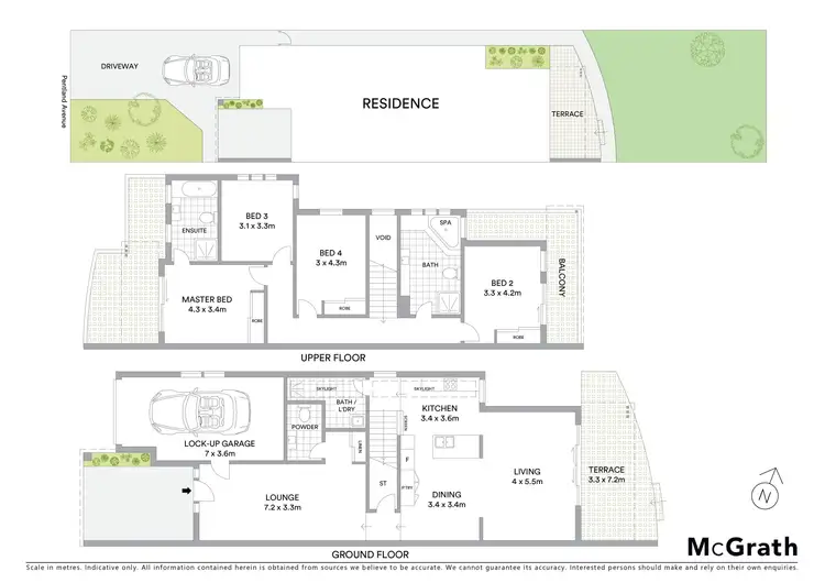 Floorplan of Homely semi-detached listing, 10 Pentland Avenue, Roselands NSW 2196
