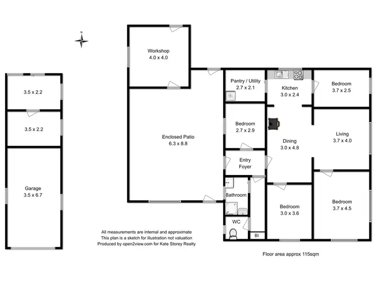 Floorplan of Homely house listing, 8 Kormos Drive, Nubeena TAS 7184