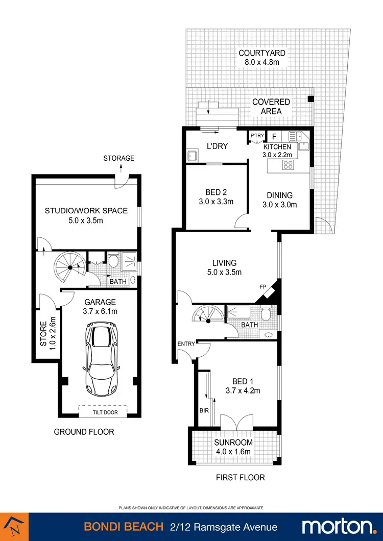 Floorplan of Homely apartment listing, 2/12 Ramsgate Avenue, Bondi Beach NSW 2026