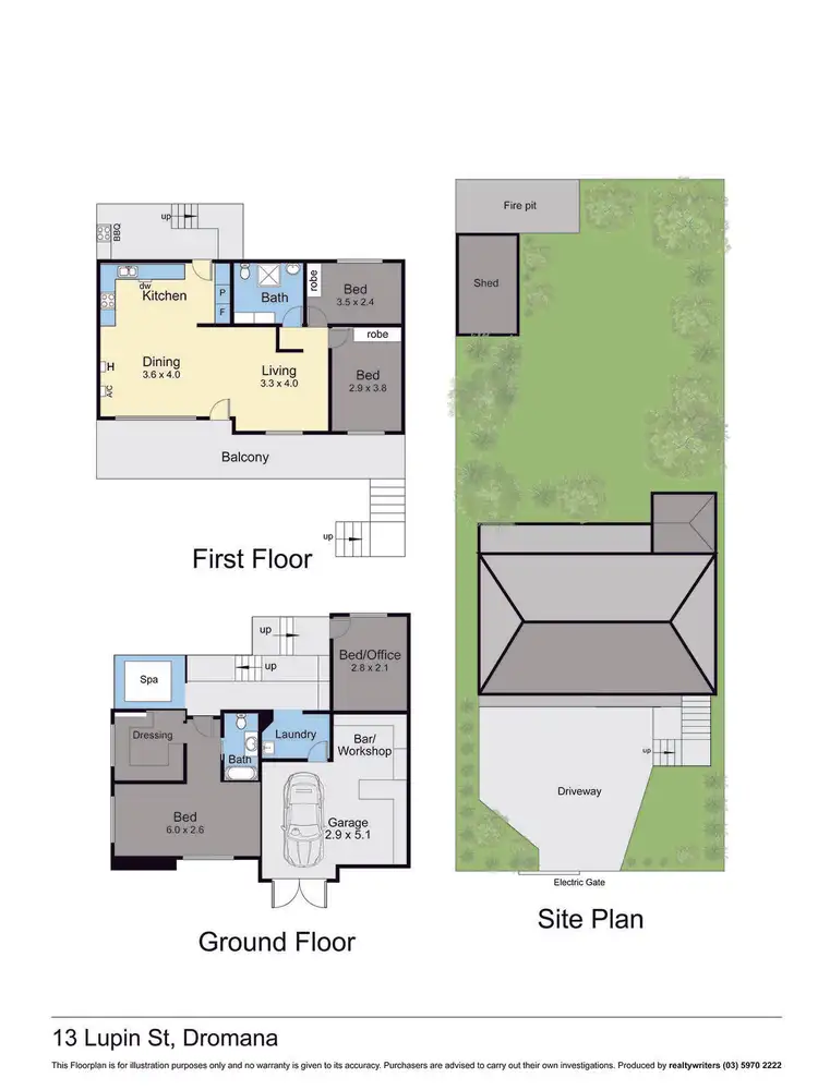 Floorplan of Homely house listing, 13 Lupin Street, Dromana VIC 3936