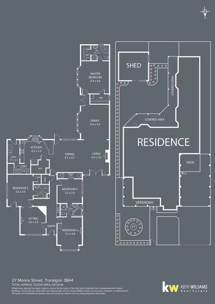 Floorplan of Homely house listing, 27 Moore Street, Traralgon VIC 3844