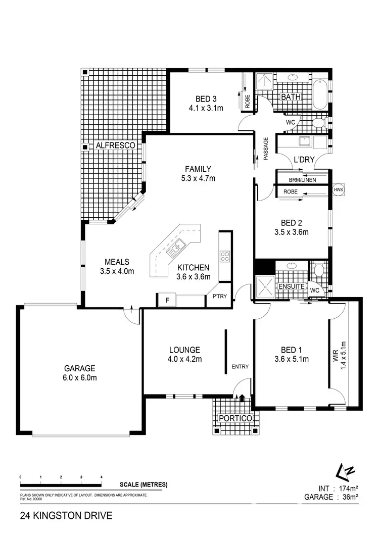 Floorplan of Homely house listing, 24 Kingston Drive, Eaglehawk VIC 3556