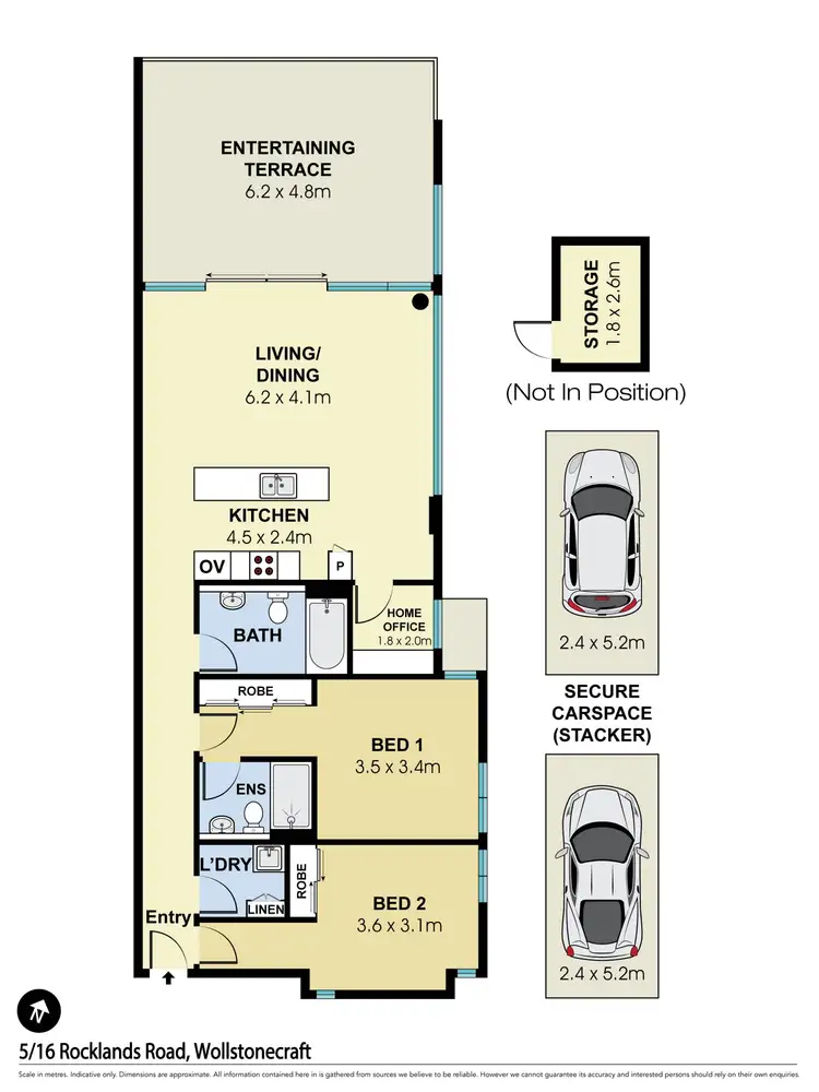 Floorplan of Homely apartment listing, 5/16 Rocklands Road, Wollstonecraft NSW 2065
