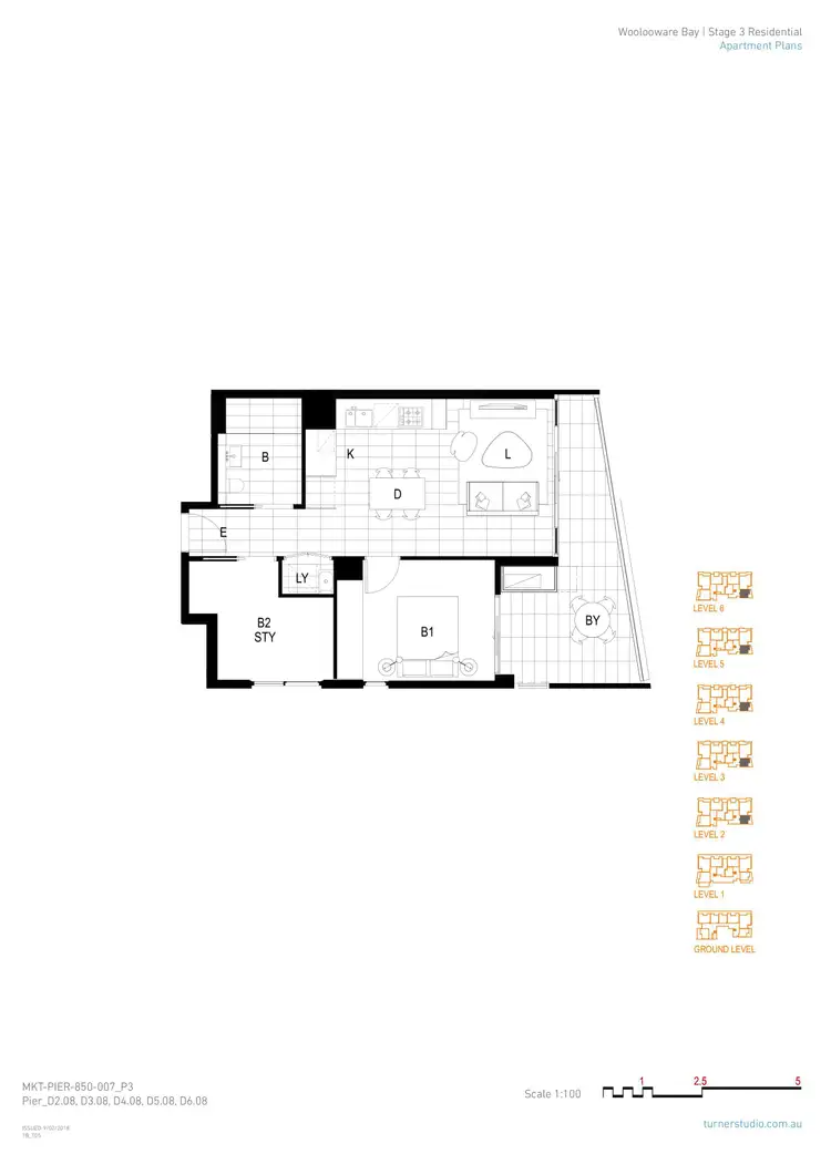 Floorplan of Homely apartment listing, 508/8 Foreshore Boulevard, Woolooware NSW 2230